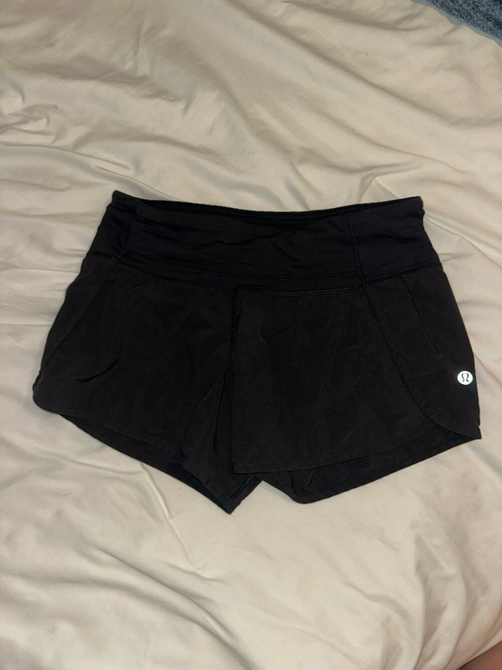 Black Lululemon Speed Up Shorts